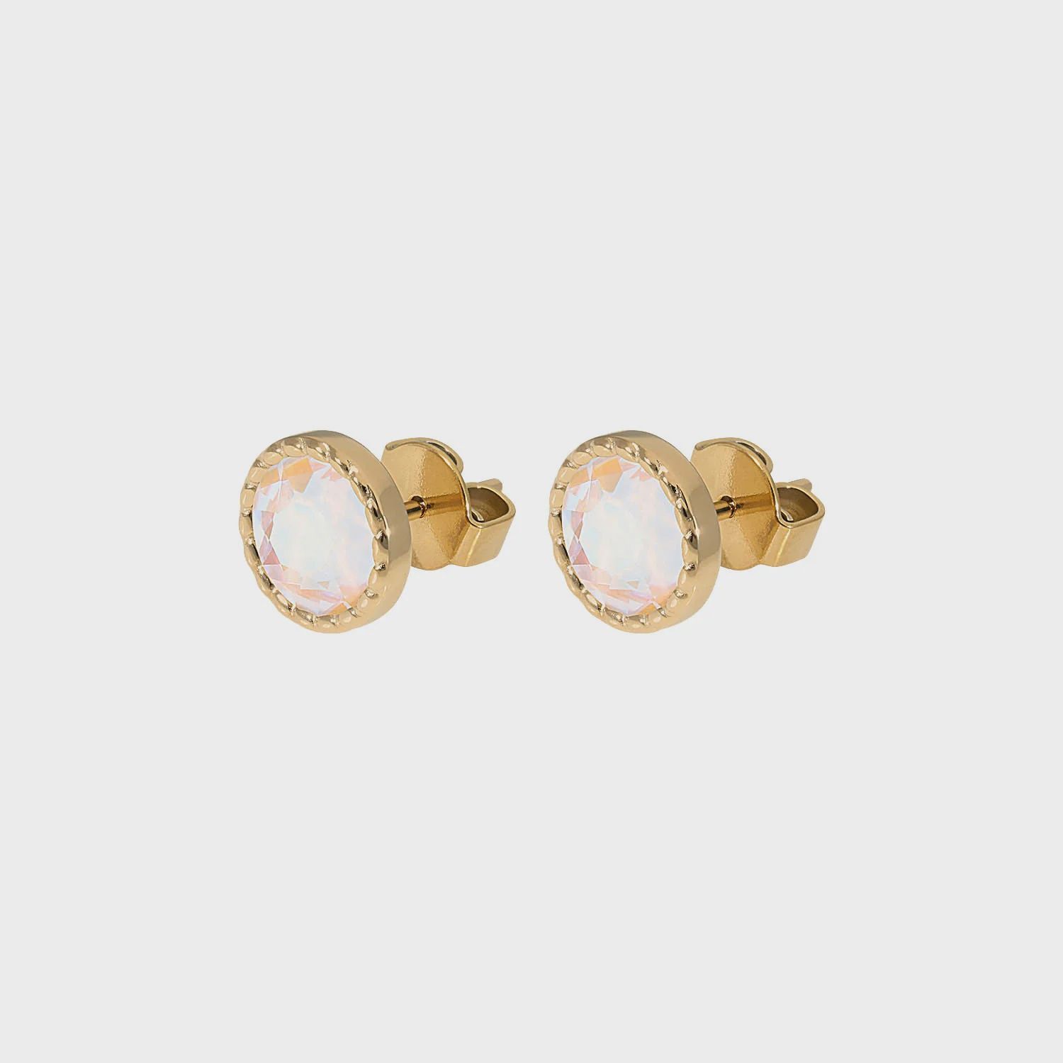 Qudo Ear Studs Bocconi Flat -  Goud