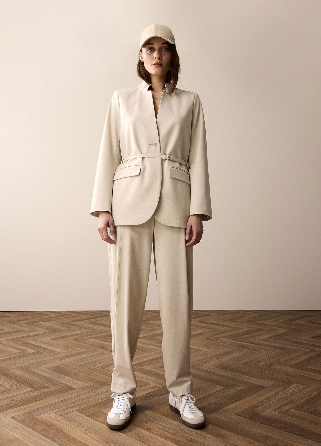 Blazer Viscose Blend Stretch - Cashmere
