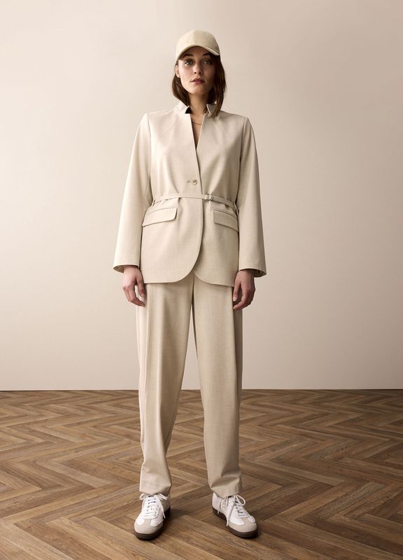 Blazer Viscose Blend Stretch - Cashmere