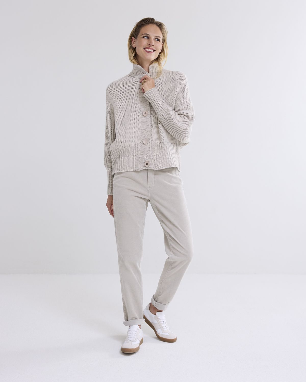 Chino Soft Stretch Cord - Cashmere