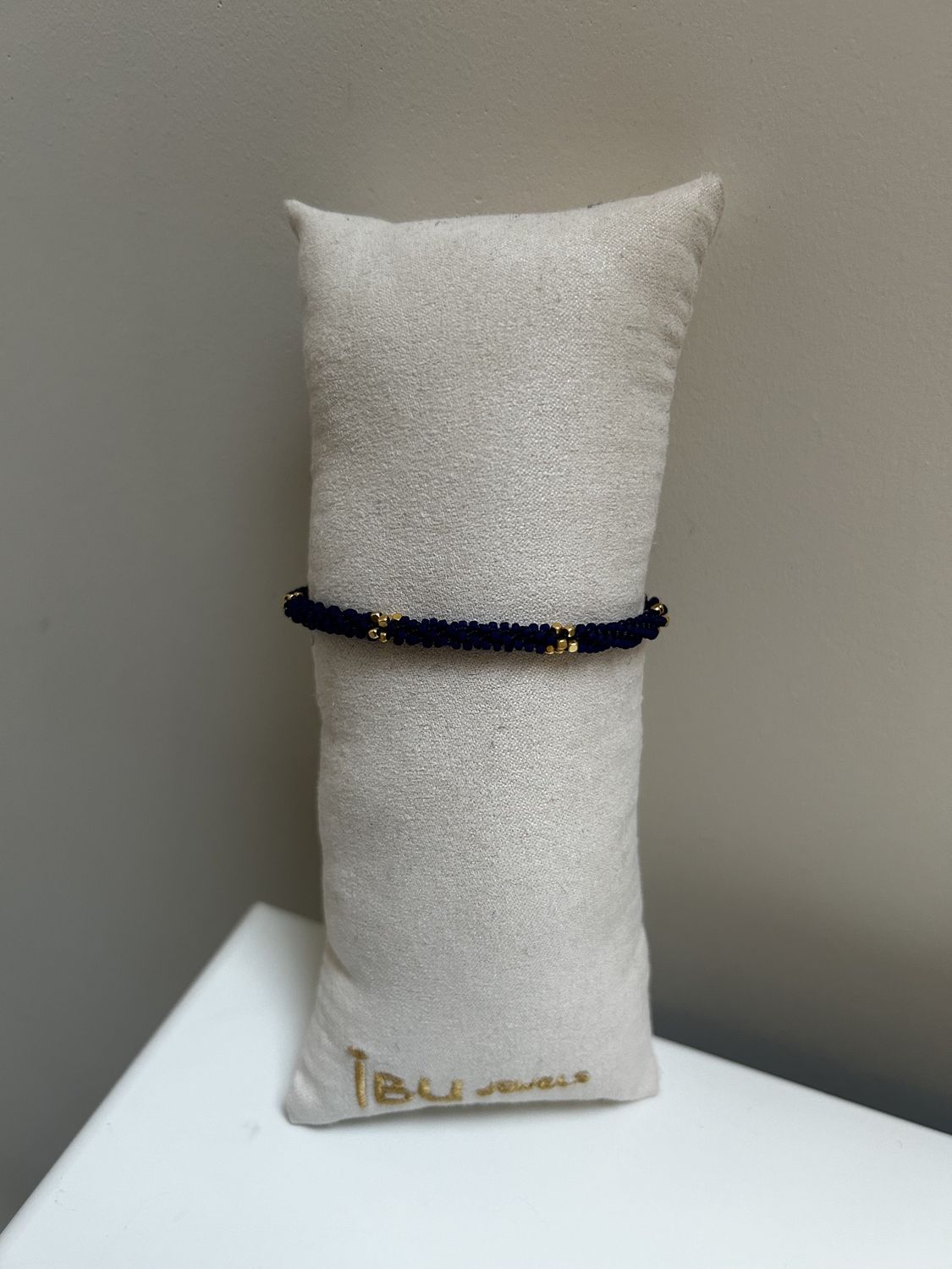 Jill Round Stripe Bracelet Blue