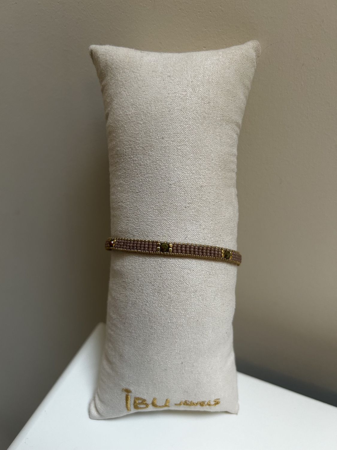 Stone Stripe Bracelet Taupe