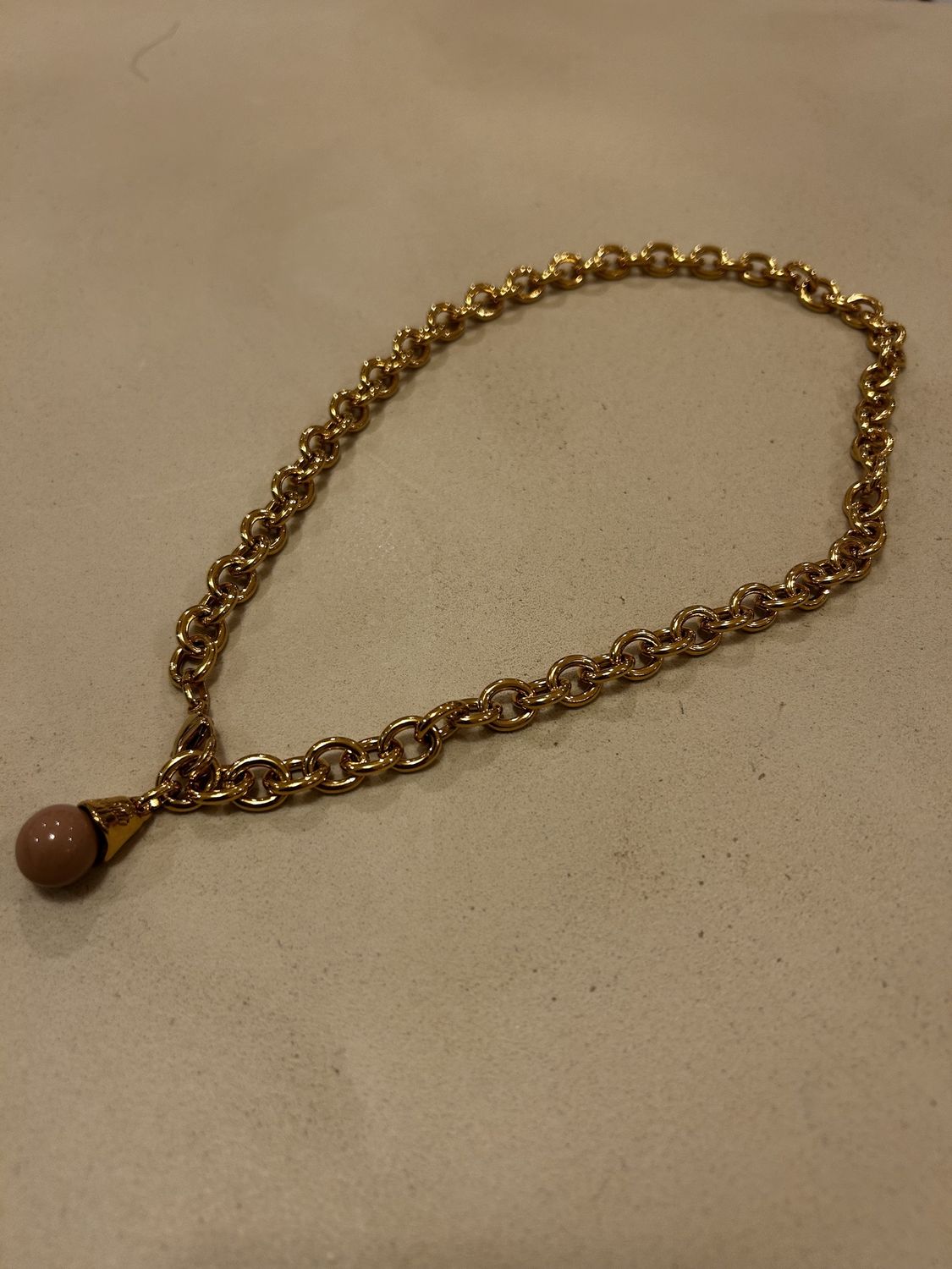 Schakelketting Medium Goud + 1bol