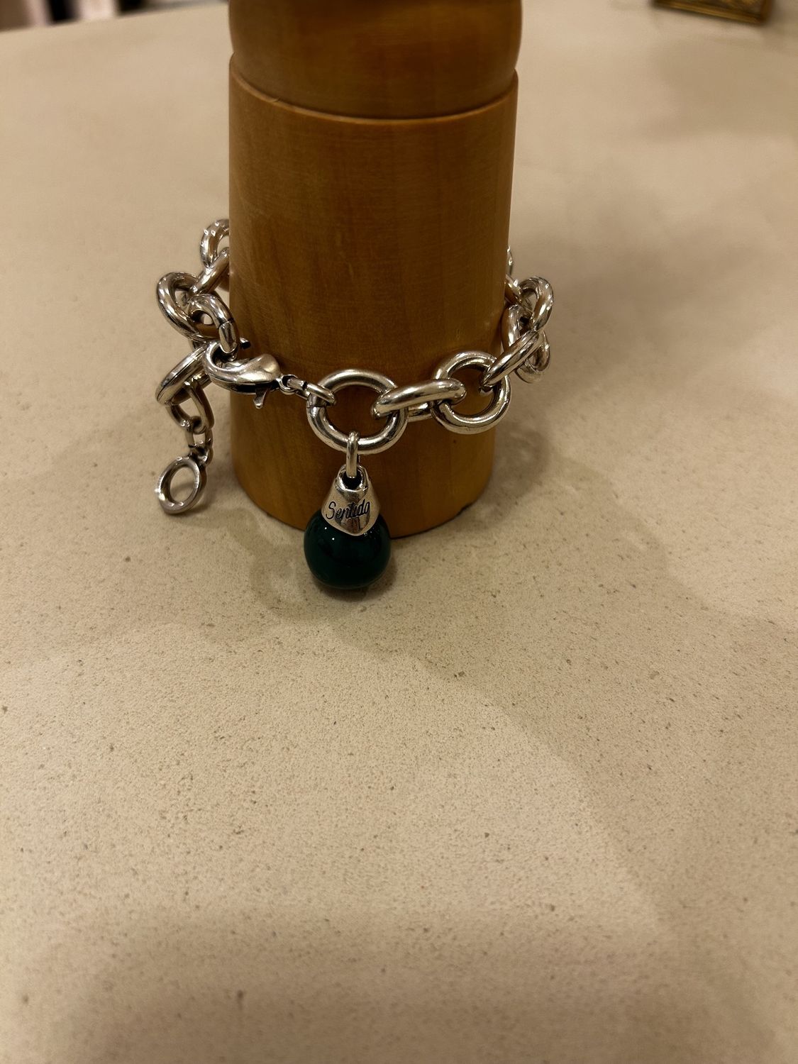 Schakelarmband Dik Zilver +1bol