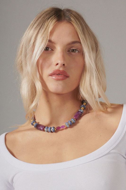 Ketting Eileen - Violette 35 cm