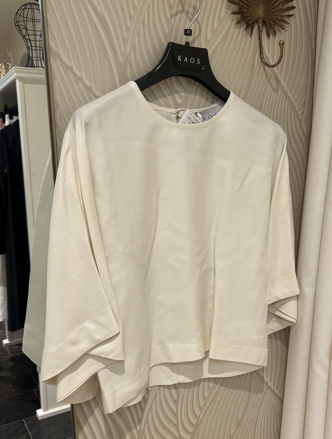 Korte Blouse Viscose - Burro