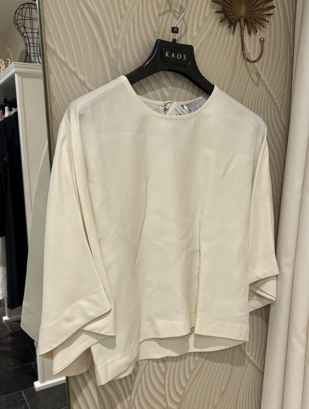 Korte Blouse Viscose - Burro