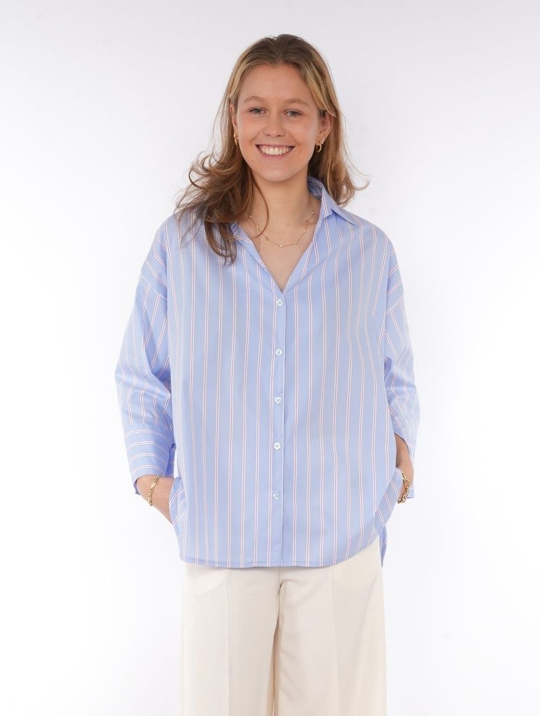Hemd Cam Lomino - Blue Stripe
