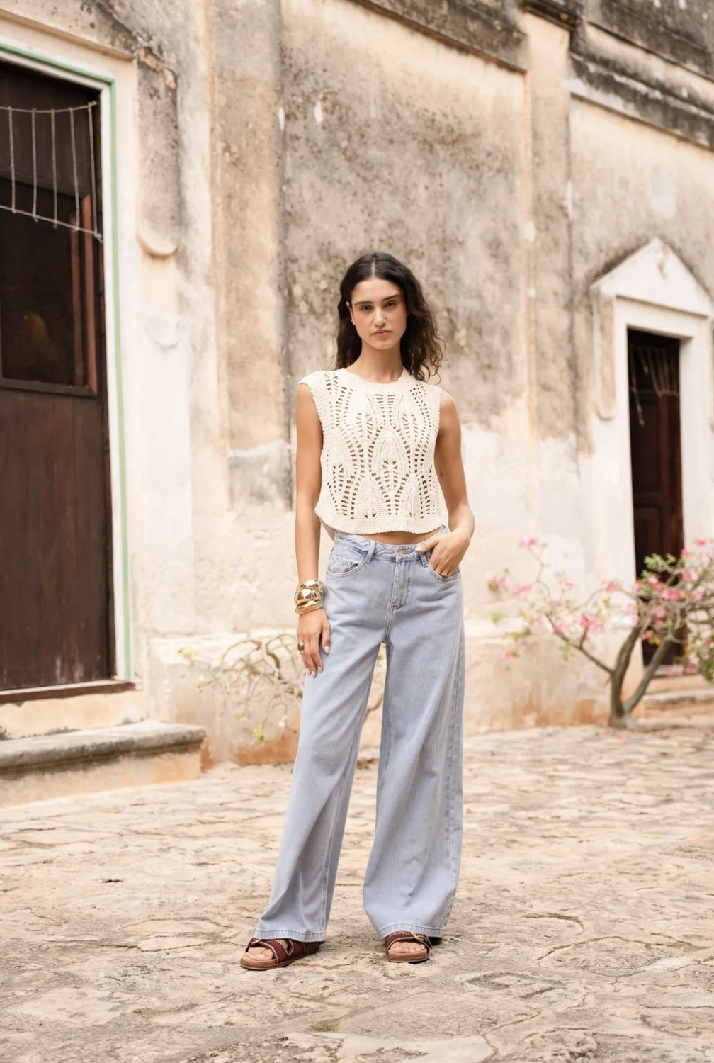 Giovani Wide Jeans - denim
