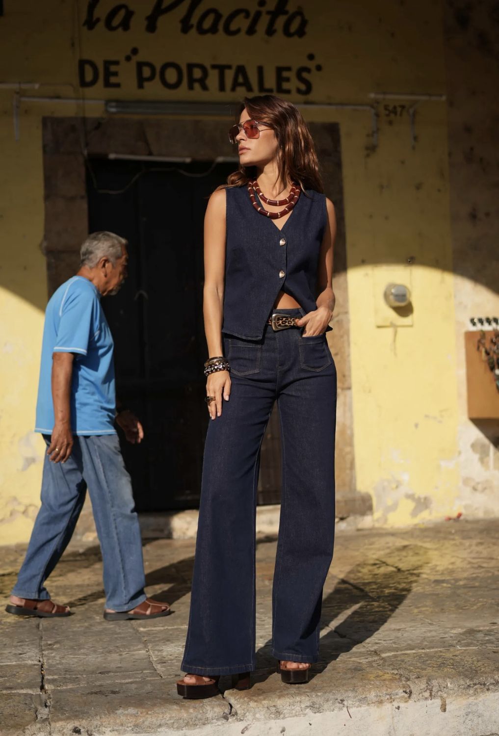 Gaspard Wide Jeans - Brut