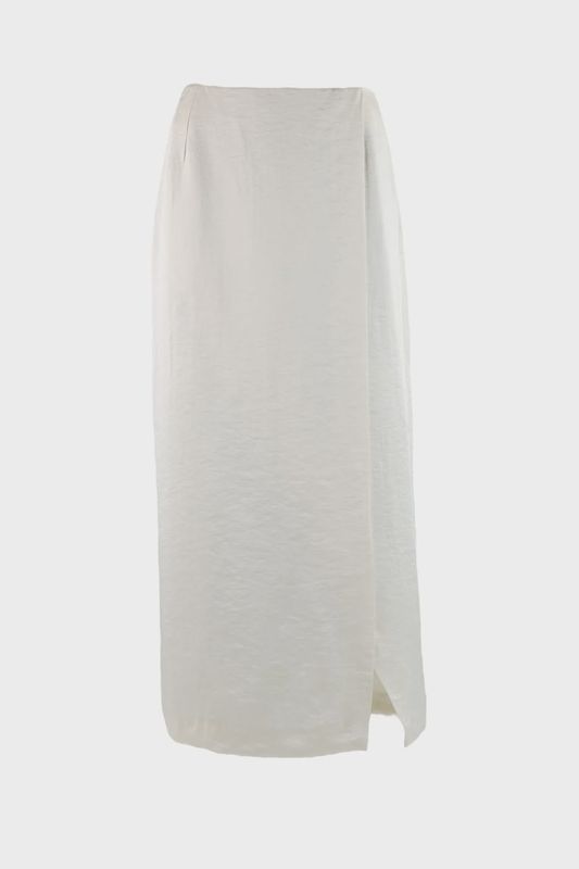 Skirt Agua Hammered Satin - Ecru