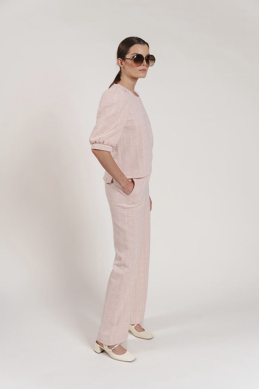 Z Pants - Peach Bouclé