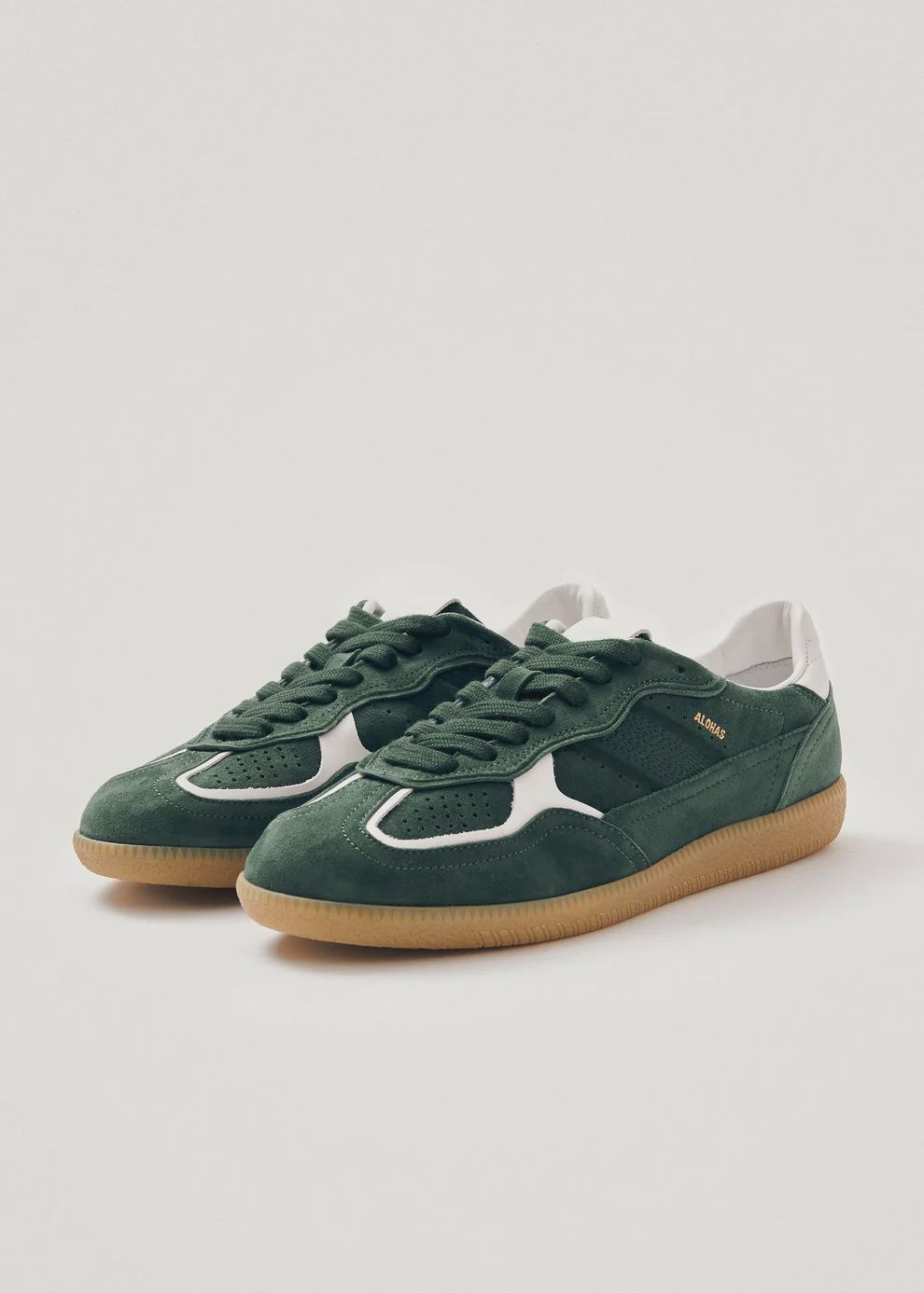 Sneakers Leather - Forest Green