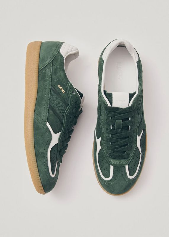Sneakers Leather - Forest Green