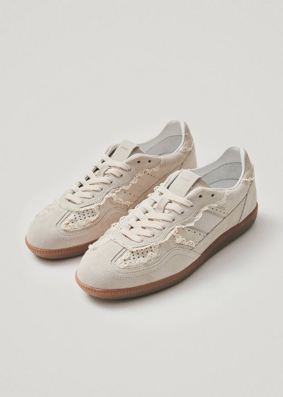 Sneakers Crochet Leather - Cream