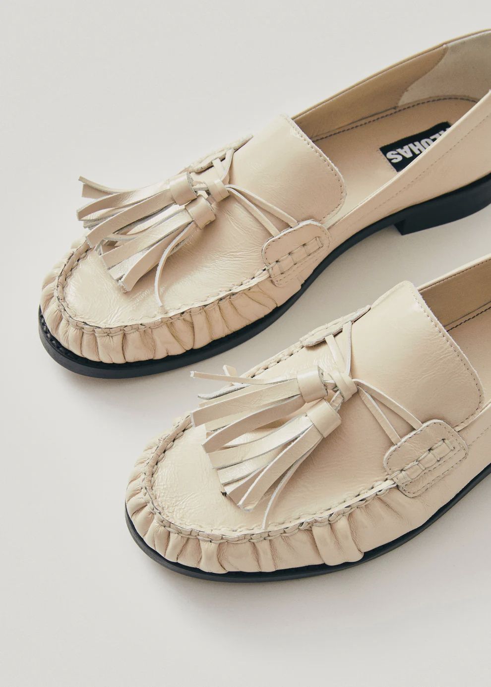 Leather Loafers Marietta - Onyx Cream