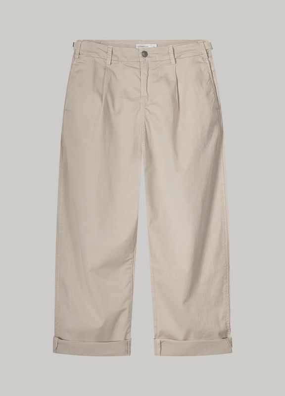 Chino Crispy Cotton - Pebble Beige
