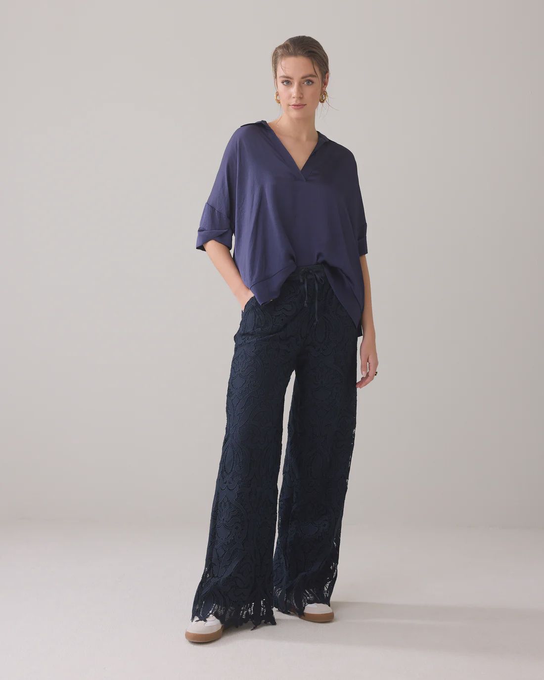 Kanten Broek - Navy Noir