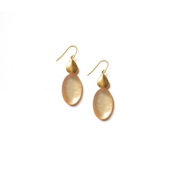 Breve Earrings, Colour: HONEY