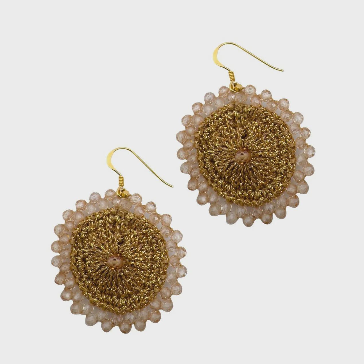 Sol Earring - Champagne Quartz