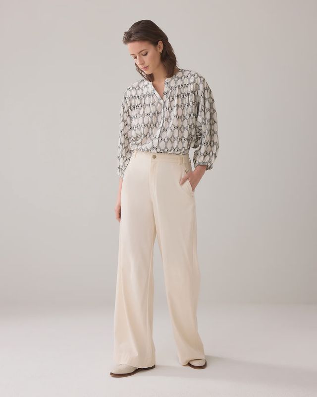 Lange Broek Lyocellmix - Ivory