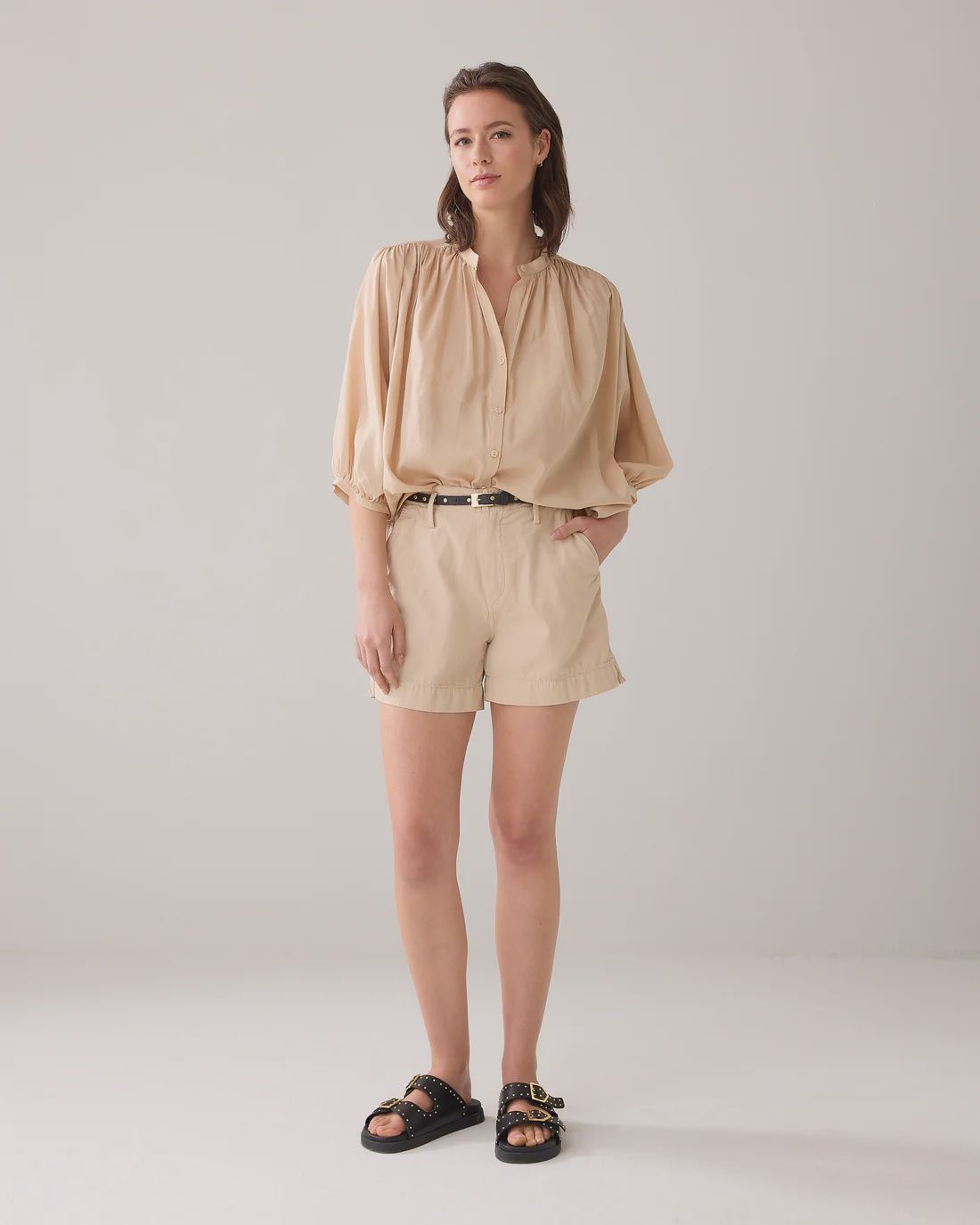 Wijde Blouse - Sesame