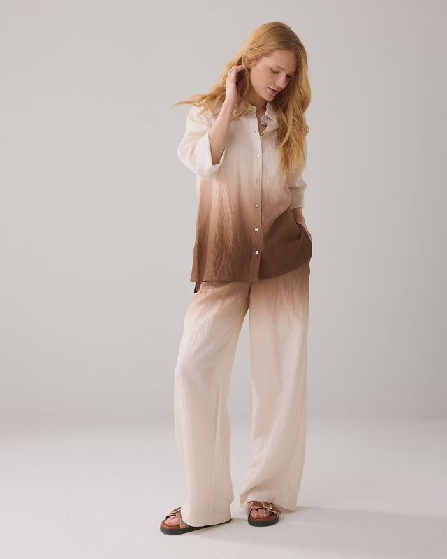 Flowy Broek Dip-Dye - Multicolour