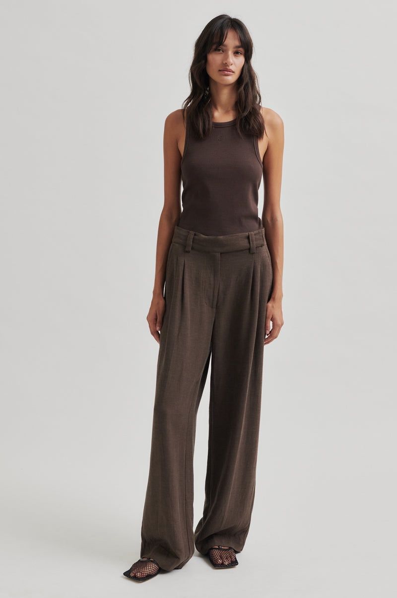Lino Trousers - Chocolate Bro