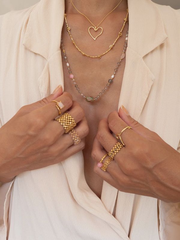 Necklace Flower - Gold