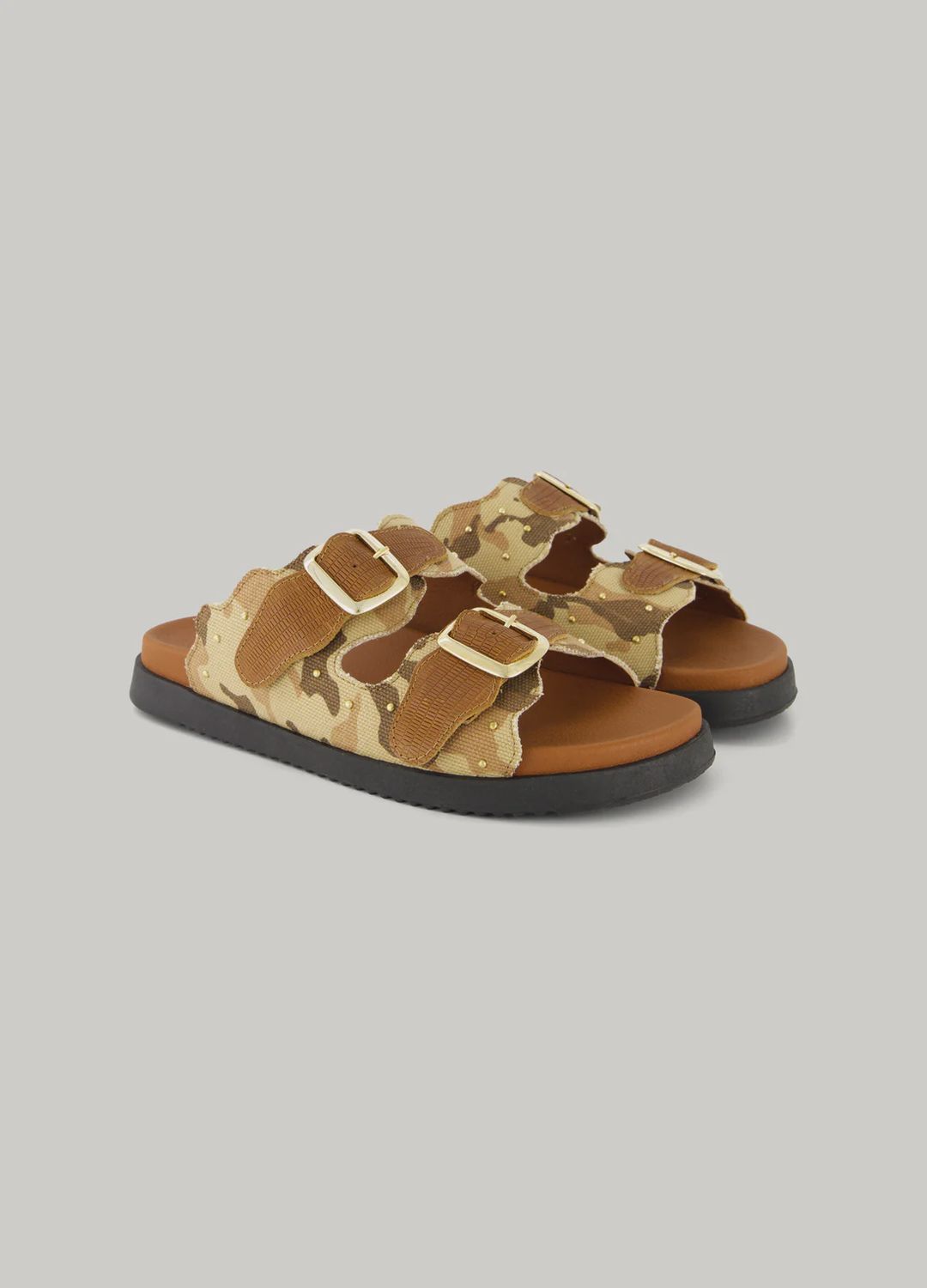 Sandaal met Camouflageprint - Multicolor
