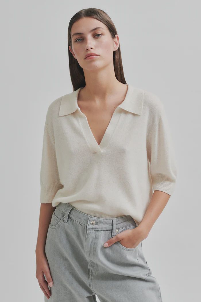 Vilena Knit SS - White Alyssum