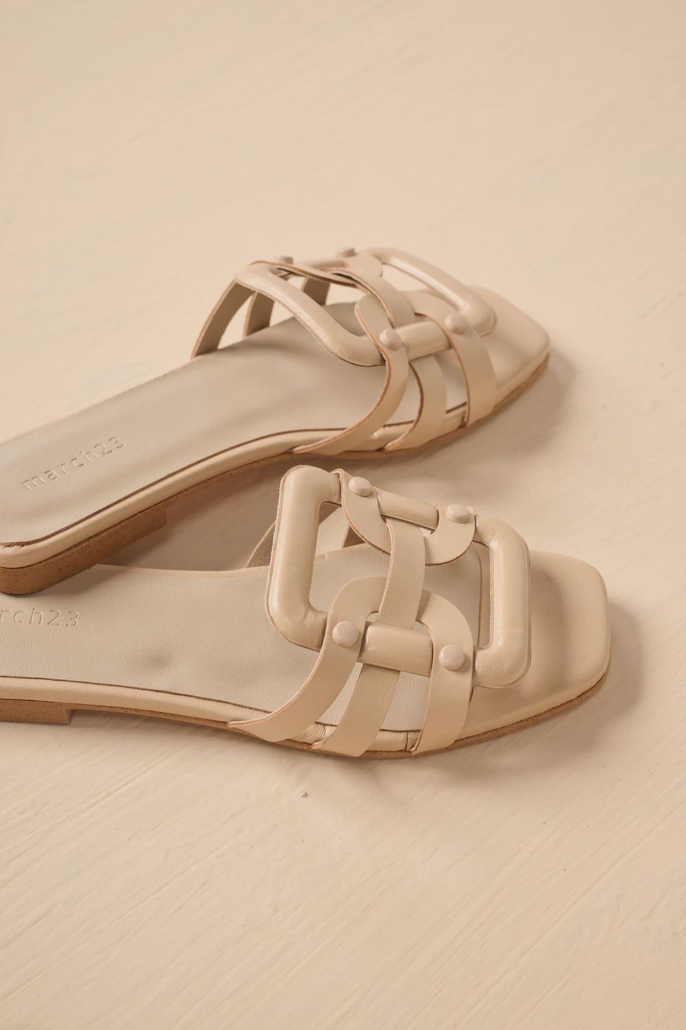 Slipp inn Leonie - Natural leather
