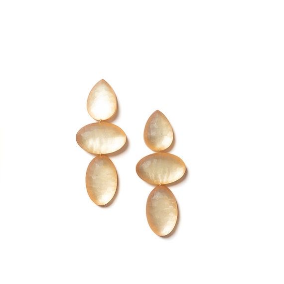 Earrings Matte, Colour: HONEY
