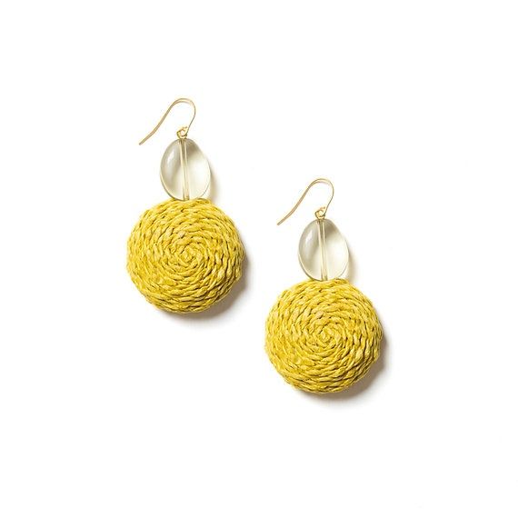 Earrings Wave - Green