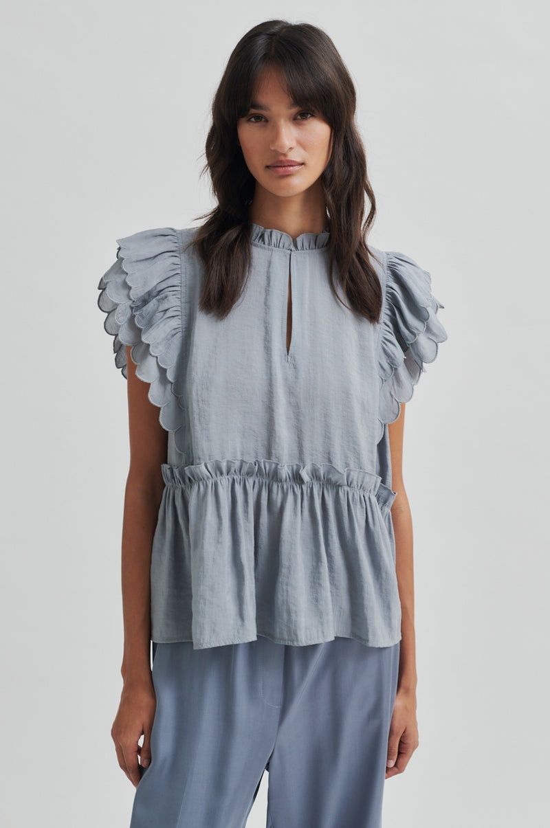 Terra Frill Top - Tradewinds