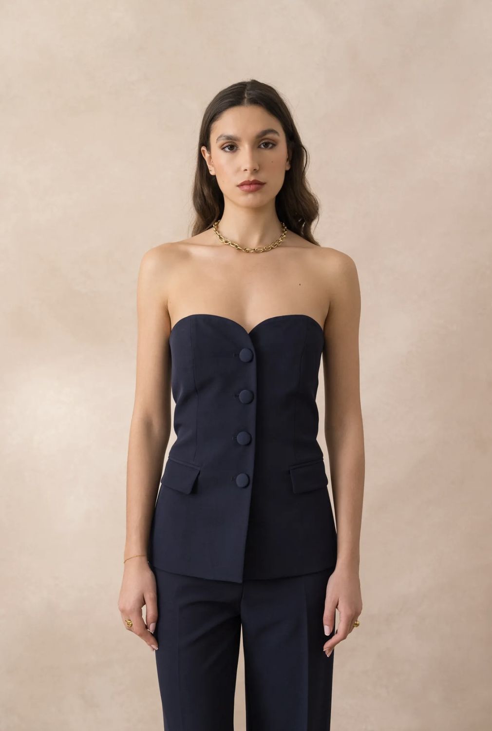 Noah Waistcoat - Navy