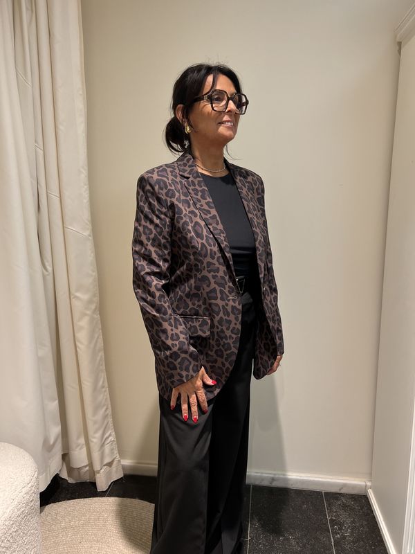 Blazer Pantermotief - Fango/Nero