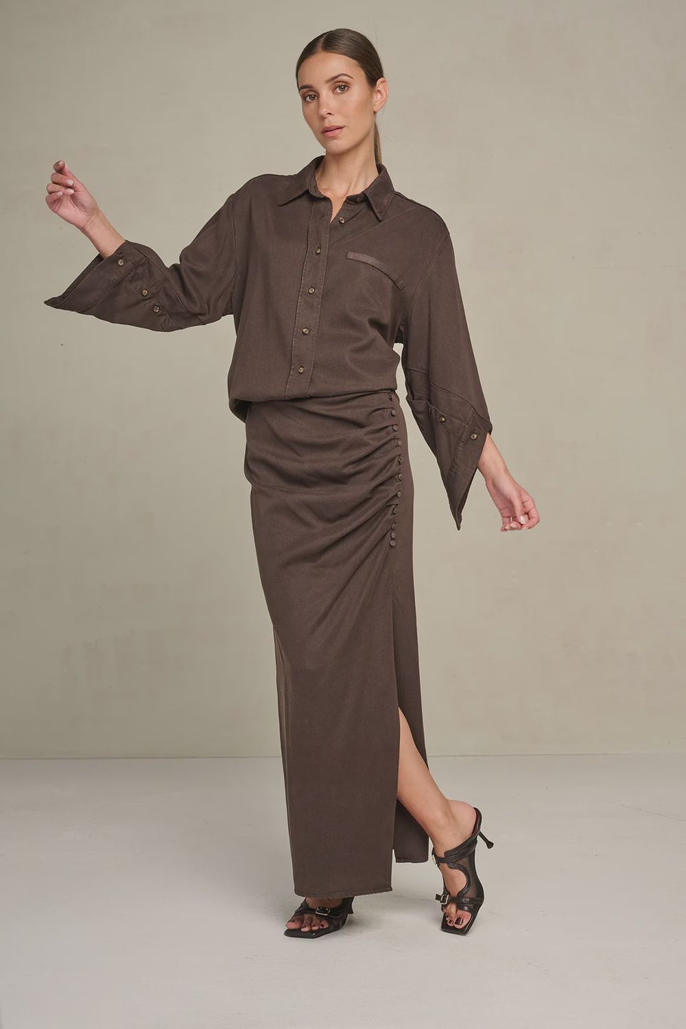 Skirt Constanza - Chocolat