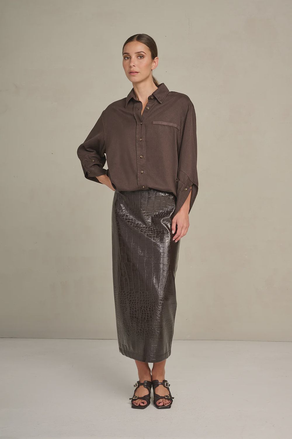 Blouse Giulia - Chocolat