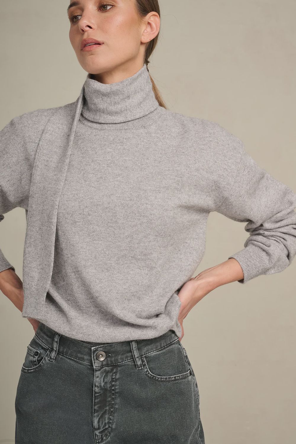 Pull Alina Woolblend, Colour: Silver Grey, Size: XS