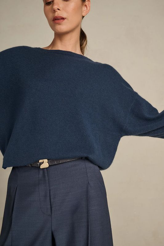 Belt Ava - Cloudy Blue Croco