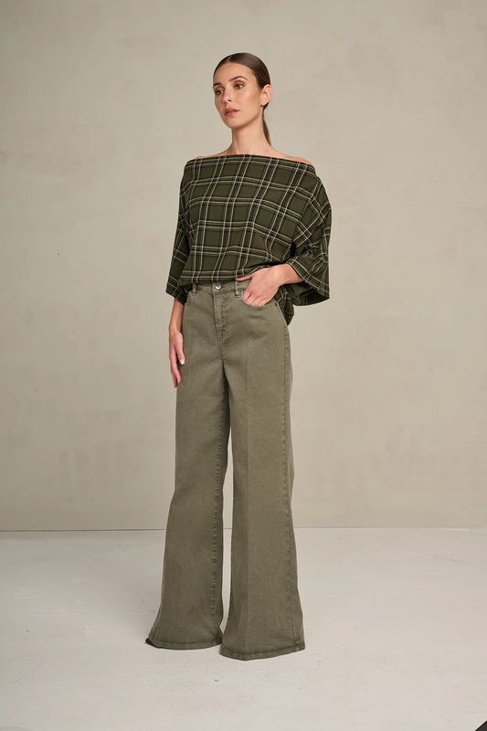 Trousers Enrica - Faded Green