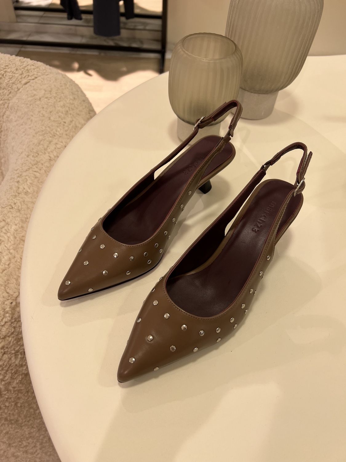 Angie Slingback - Clay Leather