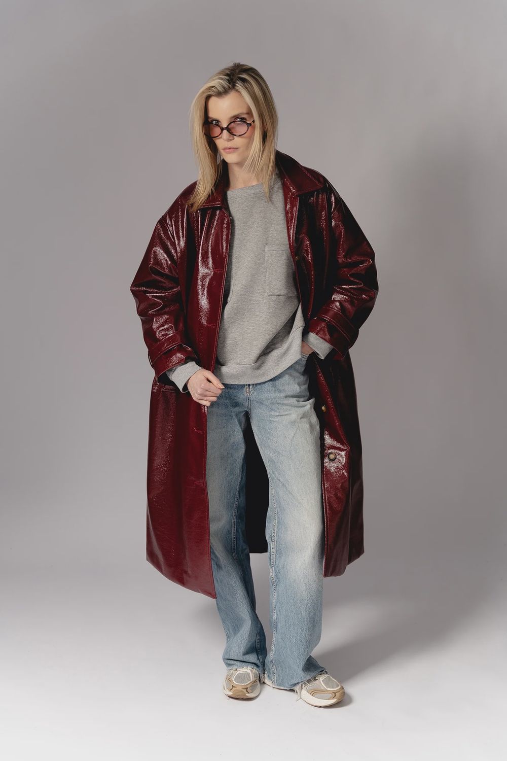 Long Coat - Bordeaux