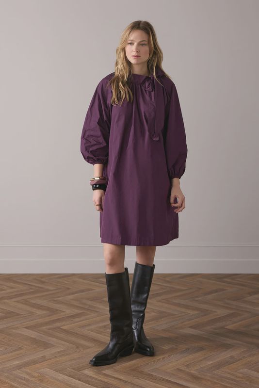 A-Lijn Kleed Taft - Wineberry