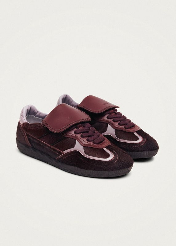 Club Soft  Burgundy Leather Sneakers
