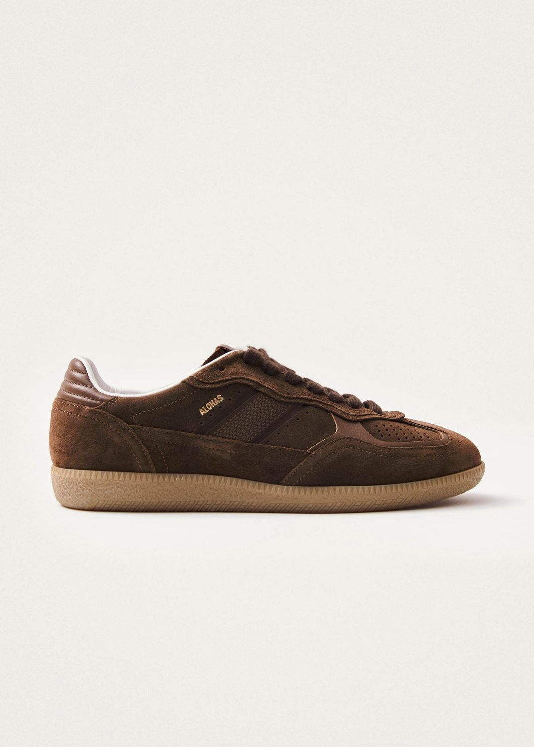 Chocolate Brown Leather Sneakers