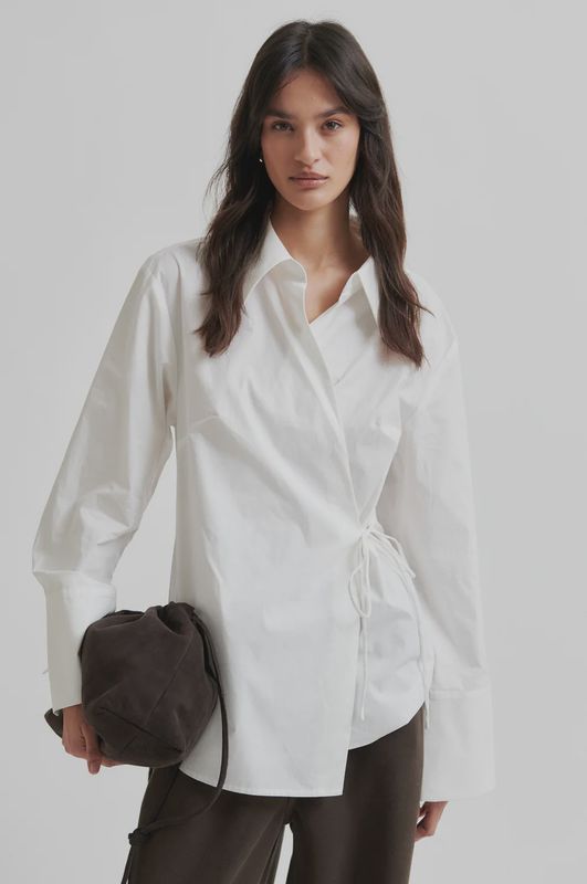 Noova Wrap Shirt - White