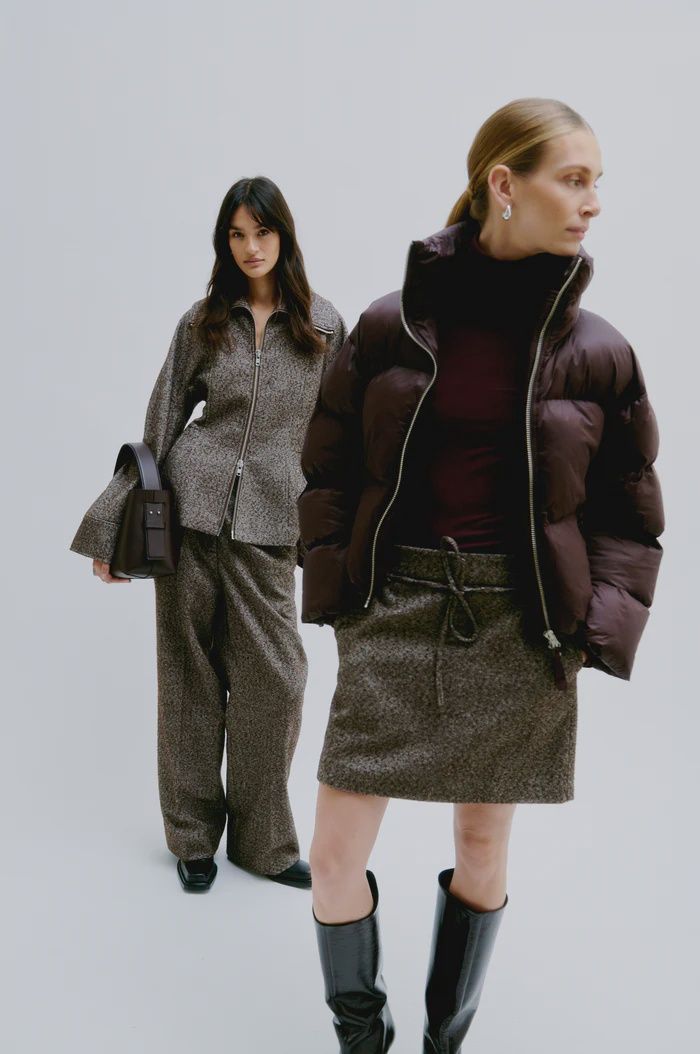 Riya Puffer Jacket - chocolate Plum