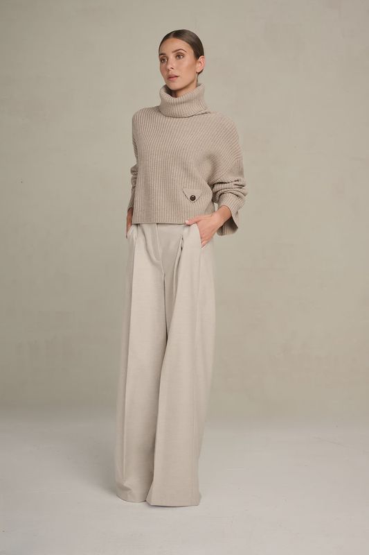 My Trousers Edith - Clay Suiting Blend